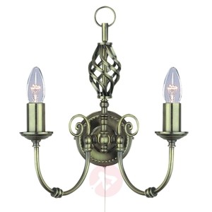 Mosiężna lampa ścienna ZANZIBAR