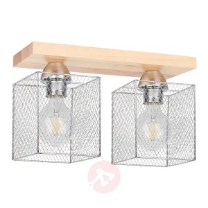 Lampa sufitowa Norman Wood 2-punktowa, brzoza