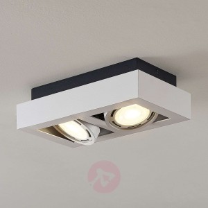 Spot sufitowy LED Ronka, GU10, 2-pkt., biały