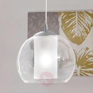 Szlachetna szklana lampa wisząca Bolsano