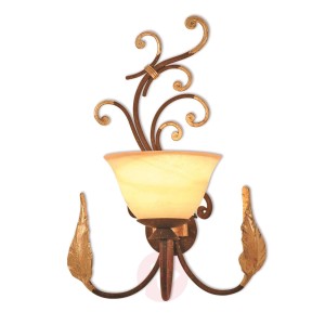 Zdobiona lampa ścienna Florence Antik