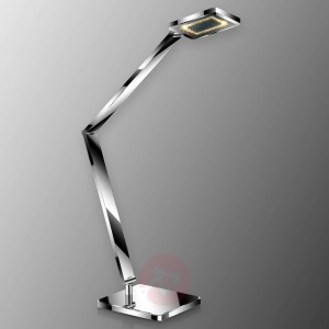 Regulowana lampka biurkowa LED Linus, chrom