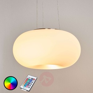 Zdalnie sterowana lampa wisząca LED Optica-C RGBW