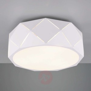 Lampa sufitowa Zandor z białym kloszem