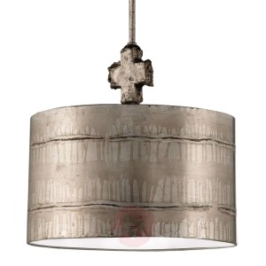 Ręcznie dekorowana lampa wisząca Fragment Silver