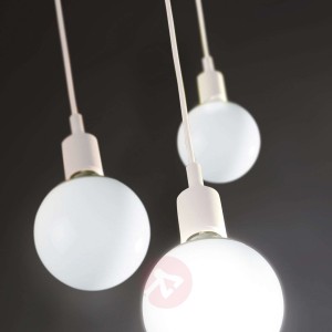 Stylowa lampa wisząca Lumetto, biała