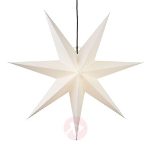 Siedmioramienna papierowa gwiazda Frozen, biała