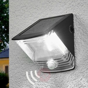 Lampa ścienna solarna LED SOL 04 IP44 czarna