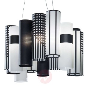 Slamp La Lollo Medium lampa wisząca czarna/biała