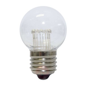 LED żarówka piłka golfowa E27, 0,7W, ciepła biel
