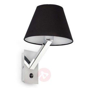Nowoczesna lampa ścienna MOMA-1 czarna