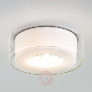 Szklana lampa sufitowa LED Curling