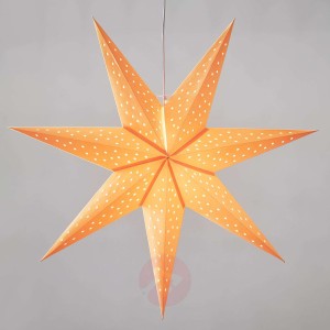 Gwiazda Clara, aksamitna, Ø 75 cm, pomarańczowa