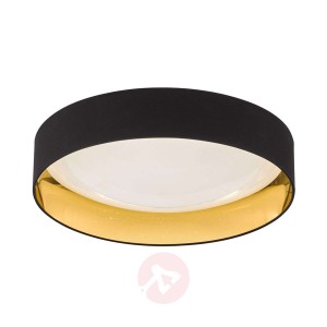 Czarno-złota lampa sufitowa LED Sete Ø 60 cm