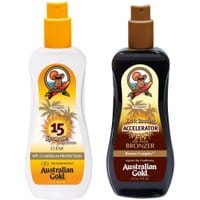 Australian Gold SPF 15 Spray Gel 237ml + Australian Gold Accelerator Spray Gel 237ml