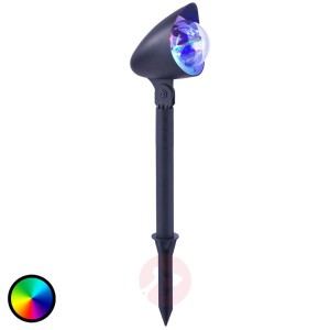 Lampa ze szpikulcem Disco, LED RGB