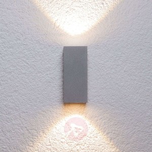 Srebrna lampa zewnętrzna TAVI z LED Bridgelux