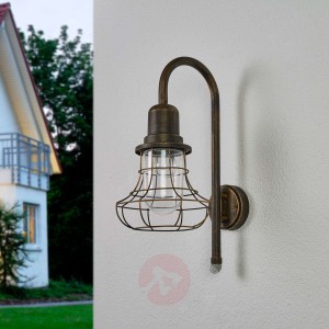 Z czujnikiem - antyczna lampa ścienna Bird