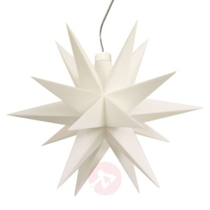 18-ramienna gwiazda Ø 12 cm biały