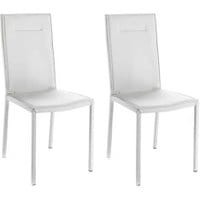 Zestaw 2 krzeseł Camy White