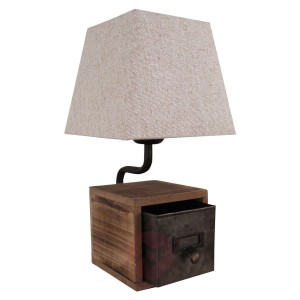 Lampa stołowa Cassetto z szufladą, wysokość 46 cm