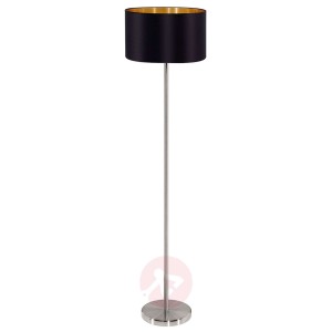 Szlachetna tekstylna lampa stojąca Maserlo