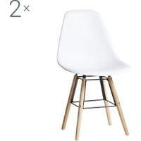 Zestaw 2 krzeseł Emery White