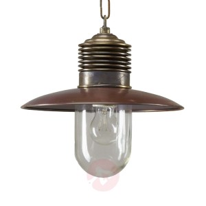 Lampa wisząca zewnętrzna Klaus mosiądz-miedź