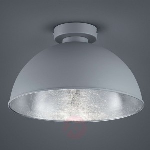 Metalowa lampa sufitowa JIMMY, szara/srebrna