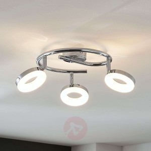 Lampa sufitowa LED Ringo 3-punktowa, spirala