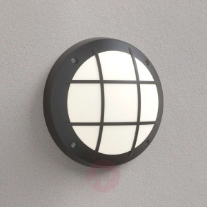 Lampa ścienna Gelmi-GR E27 czarna opalowa