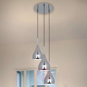 Trzypunktowa lampa wisząca Anja