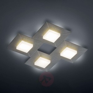 BANKAMP Diamond lampa sufitowa 42x42cm, antracyt