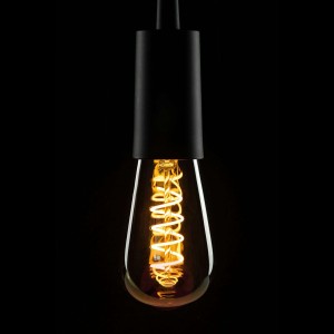 Żarówka LED Curved Line E27 4W, szary smokey