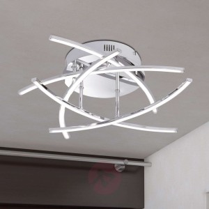 Lampa sufitowa LED Cross, 5-punktowa, chrom