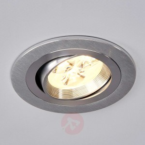 Okrągła wpuszczana lampa LED TJARK, aluminium
