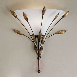Lampa ścienna CAMPANA z dekoracją z liści