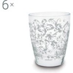 Zestaw 6 szklanek Domus White 300 ml