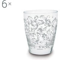Zestaw 6 szklanek Domus White 300 ml
