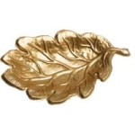 Patera dekoracyjna Rhonda Leaf Gold