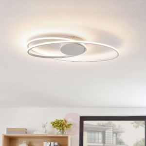 Lindby Xenias lampa sufitowa LED biała, 60 x 35 cm