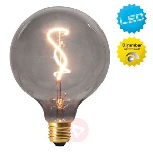 Żarówka globe kulista Dilly E27 4W 2 000 K szara