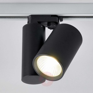 Czarny reflektor LED Giol do systemów szynowych