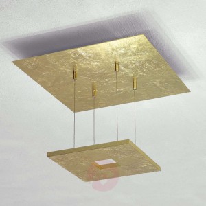 Escale Zen - lampa sufitowa z płatkowym złotem LED