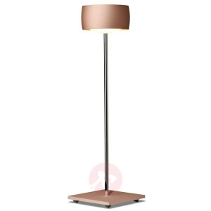 Lampa stołowa LED Grace, sterowana gestami, miedź