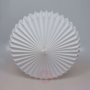 Lampa lampion Sunny zewnętrzna, biała, Ø 40 cm