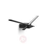 Wings lampa ścienna LED antracyt