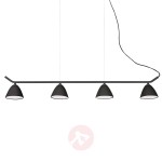 Nowoczesna lampa wisząca Flash 4-punktowa, czarna