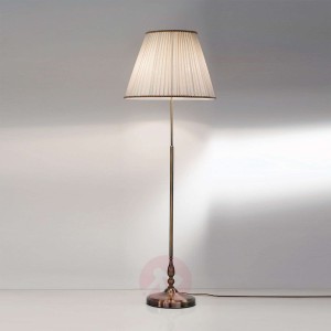 Lampa stojąca ROSELLA z plisowanym abażurem