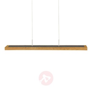 HerzBlut Dana lampa wisząca dąb łupek 90cm